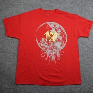 Sleep‎ Token Shirt Mens 2XL Red Moon Logo Graphic Rock Band T-Shirt Tee